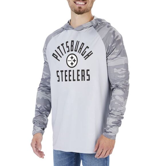 Zubaz Other - Officially Licensed Zubaz Men's NFL Grey Hoodie Pittsburgh Steelers, Size Large,